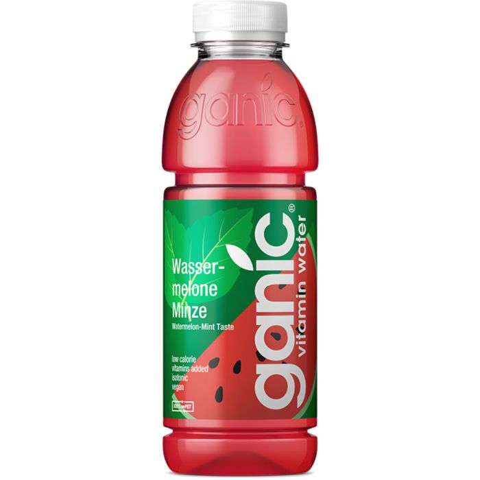 ganic vitamin water Wassermelone Minze