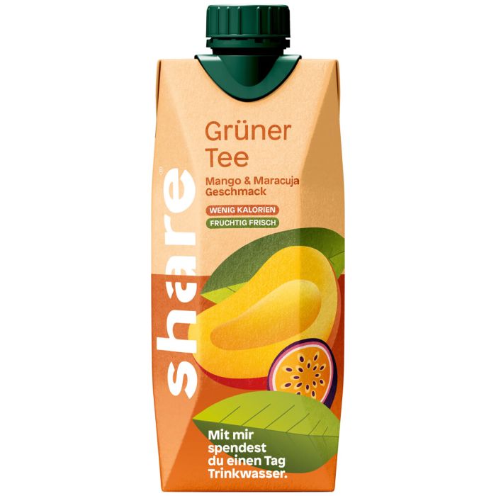 share Bio Teegetränk Grüntee Mango-Maracuja