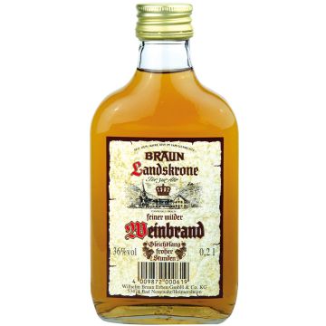 Braun Weinbrand 36% Flasche