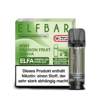 ELFA Pod Kiwi Passionfruit Guava 20mg