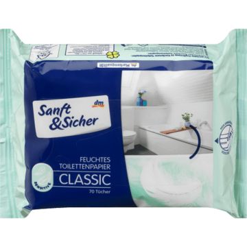 Feuchtes Toilettenpapier