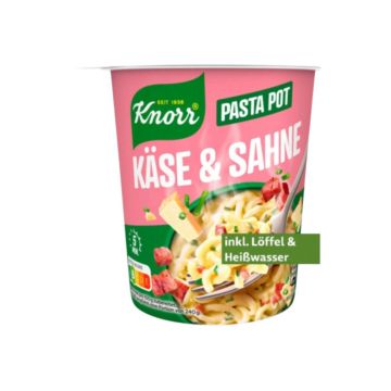 Knorr Pasta Snack Pot Käse & Sahne